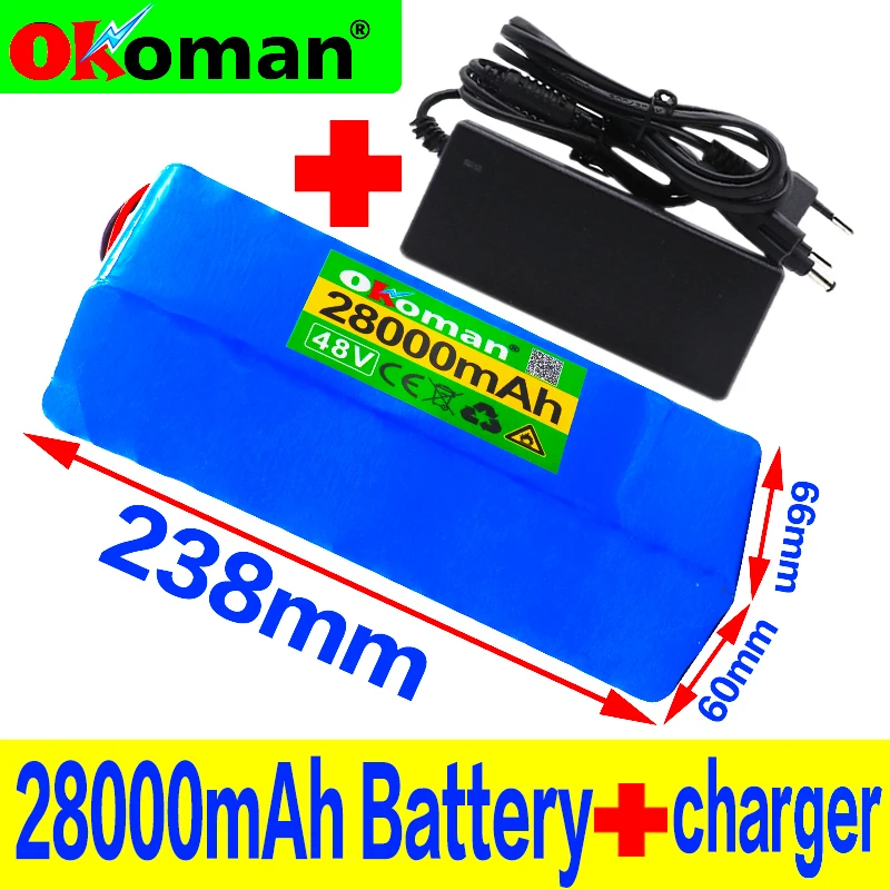 48V 28Ah 1000 ватт 13S3P 18650 аккумулятор MH1 54 6 v электровелосипед скутер с 25A разряда BMS