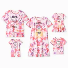T shirt manches courtes rose pour mère et fille, tenue assortie pour la famille, nouveau, été 