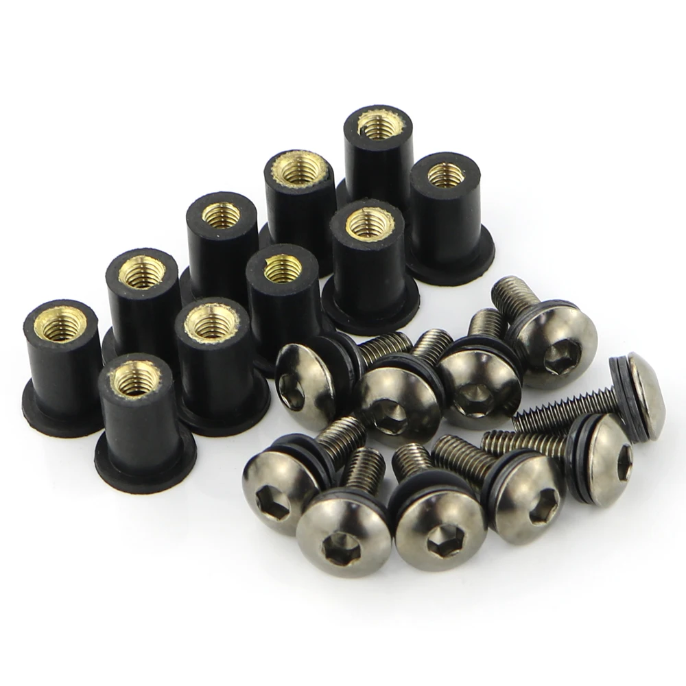 

M5 Windshield Wind Deflectors Bolts For Yamaha YZF R25 R3 YZF-R1 R1 R125 YZF-R6 R6 YZF600R YZF750R YZF1000 THUNDERACE YZF1000R