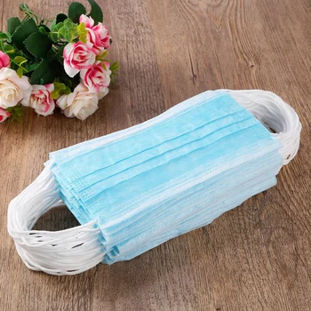 

Disposable Face Mouth Masks PM2.5 Anti Influenza Dust Breathing Safety Masks Anti-virus Face Mask Dustproof Respir Random Color