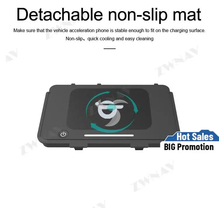 

QI car wireless charger For Volkswagen Teramont/ T-ROC/Passat(19) 17-18 Wireless Charging Car Phone Holder for iphone/Samsung