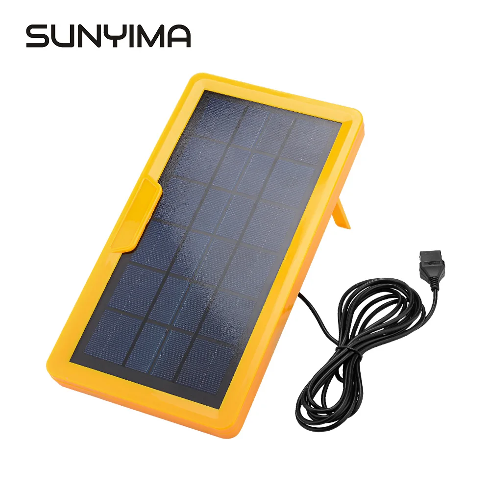

SUNYIMA 4W 6V solar panel Portable panels solar cells outdoor Emergency Polysilicon Solar Power Bank Charger for field camping