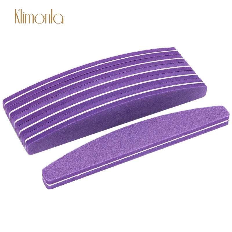 

5Pcs/Lot Beauty Purple Sanding Sponge Nail File 100/180 Grit Curve Buffer Block DIY Nail Art Manicure Pedicure Files Accessories