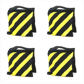 

4-Pack Empty Photographic Sandbag Studio Video Stage Film Sand Bag Saddlebag-9x10inches/23x25centimeters,20 pounds Load