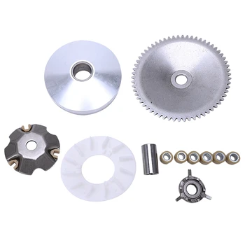 

Gy6 49Cc 50Cc Chinese Scooter Moped Complete Variator Kit Front Clutch Drive Pulley With Roller Weights 139Qmb 139Qma