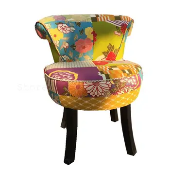 

Solid Wood Back-to-back Shoe Stool, Household Living Room Stool, Sofa Stool, Small Sofa Stool, Cloth Stool, Dressing Table