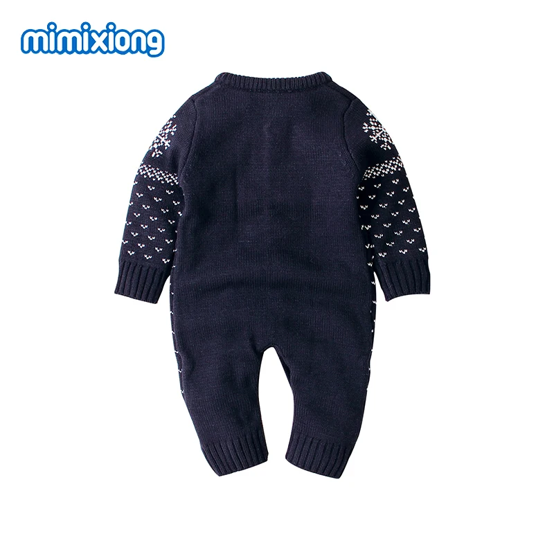 Baby Romper Christmas  Clothes Fashion Knitted Newborn Infant Girls Pajamas Long Sleeve Toddler Boys Jumpsuits Children Sweaters
