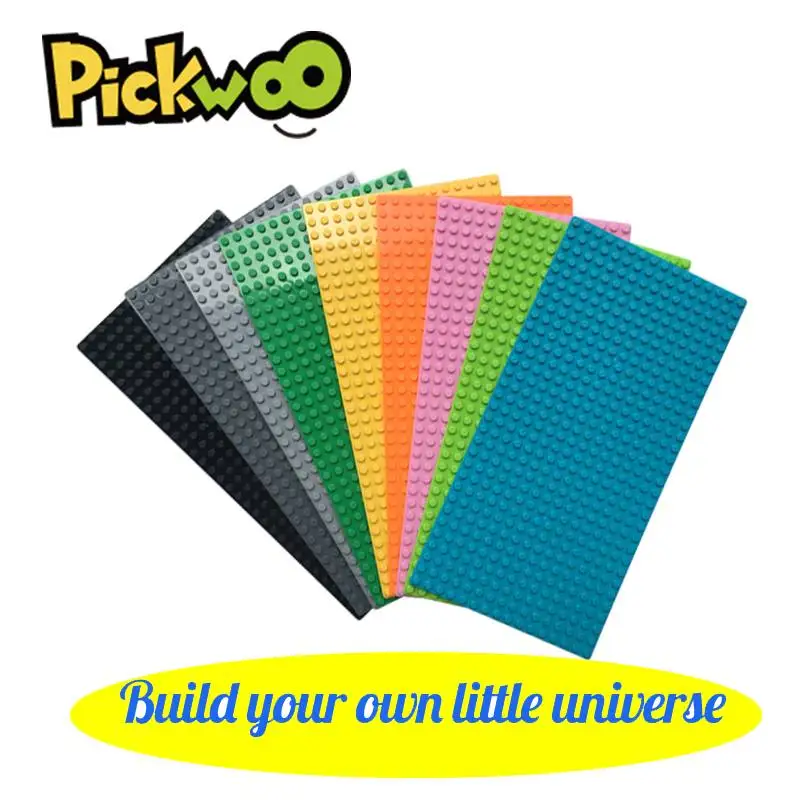 

Pickwoo 32*16 Dots Classic Base Plates Blocks Small Size DIY Bricks Baseplates Construction Building Toys for Children Gift