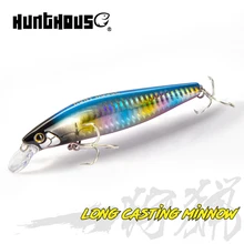 Hunthouse – leurre méné 99 silencieux coulant en tungstène, Wobblers durs artificiels, système coulissant de poids pour bar et truite, 80mm/99mm 