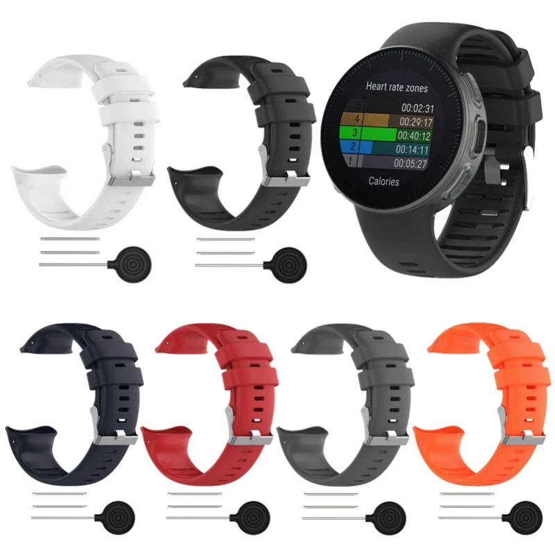 

Easy to install Watchband For Polar Vantage V Watch, Replacement Soft Wearable Silicone Strap High Tenacity!