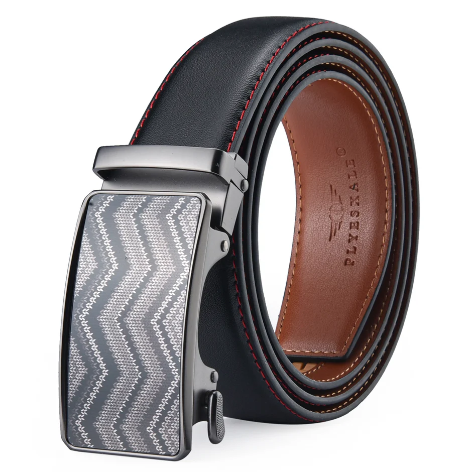 Famous Brand Designer Male Belt New Arrival Brown Black Leather Strap Men's Belts Luxury Automatic Buckle Belts For Men B700