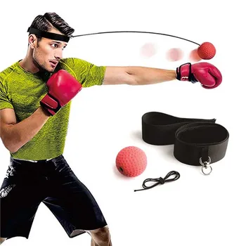 

Boxing Reflex Speed Punch Ball Sanda Boxer Raising Reaction Force Hand Eye Training Set Stress Boxing Muay Thai Exercise