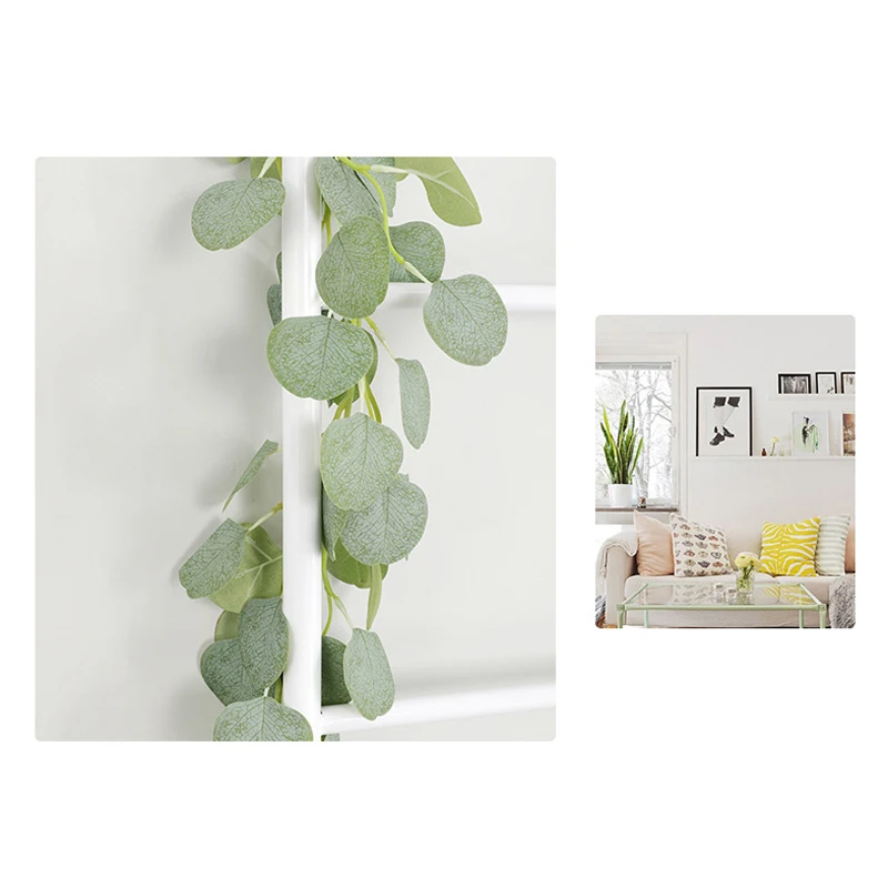 1.8m Artificial Plastic Leaf Garland Plants Vine Fake Foliage Flower Rattan Deco