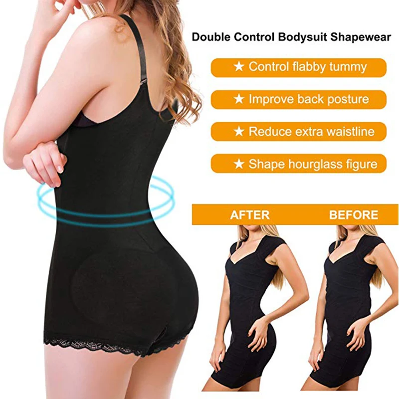 Fajas Magic Full Body Shaper Latex Women Waisttrainer Clip And Zip Slimming Bodysuit With Butt Lifter Tummy Trimmer Compression