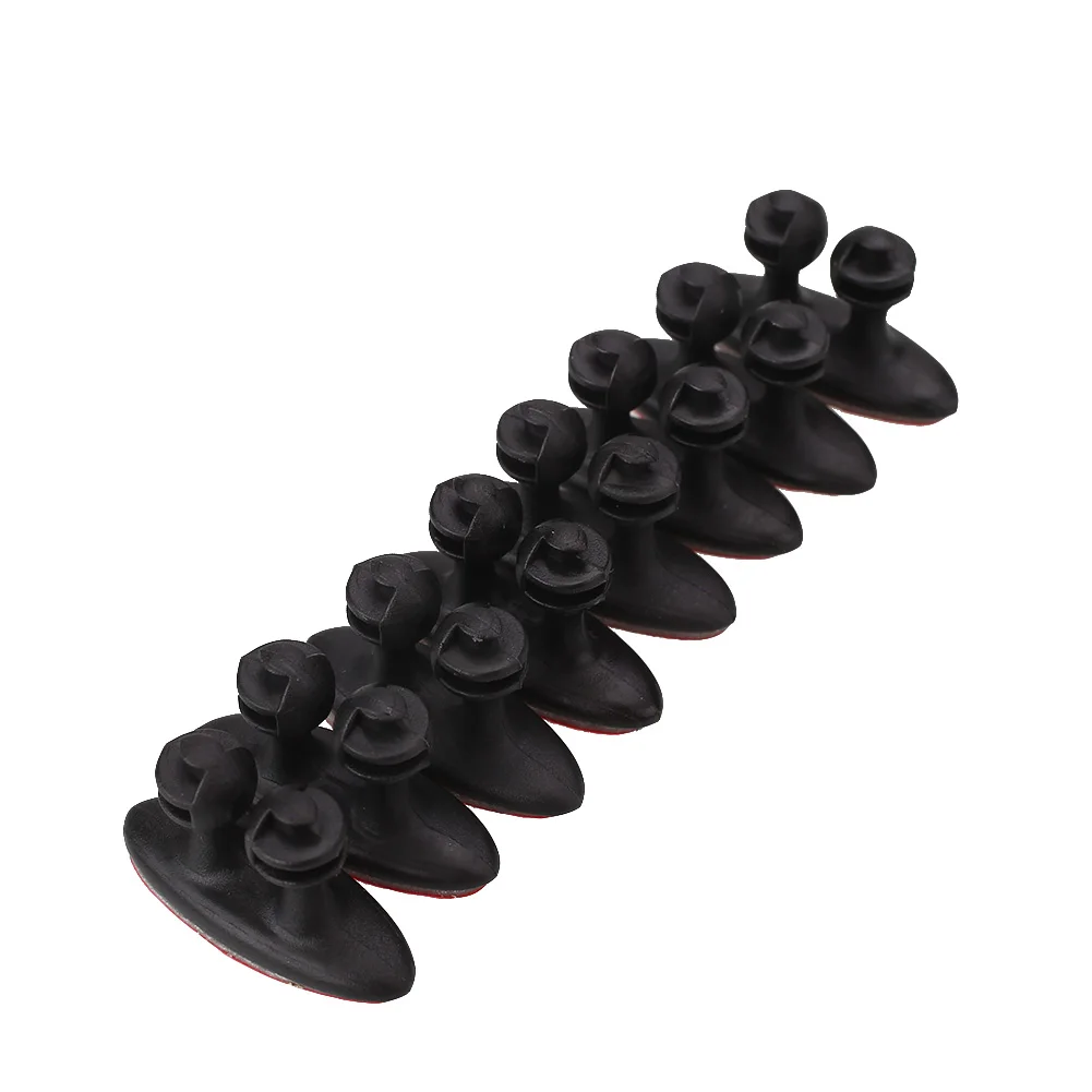 8Pcs Car Vehicle Wire Cord Cable Holder Clips Fixer Organizer Adhesive