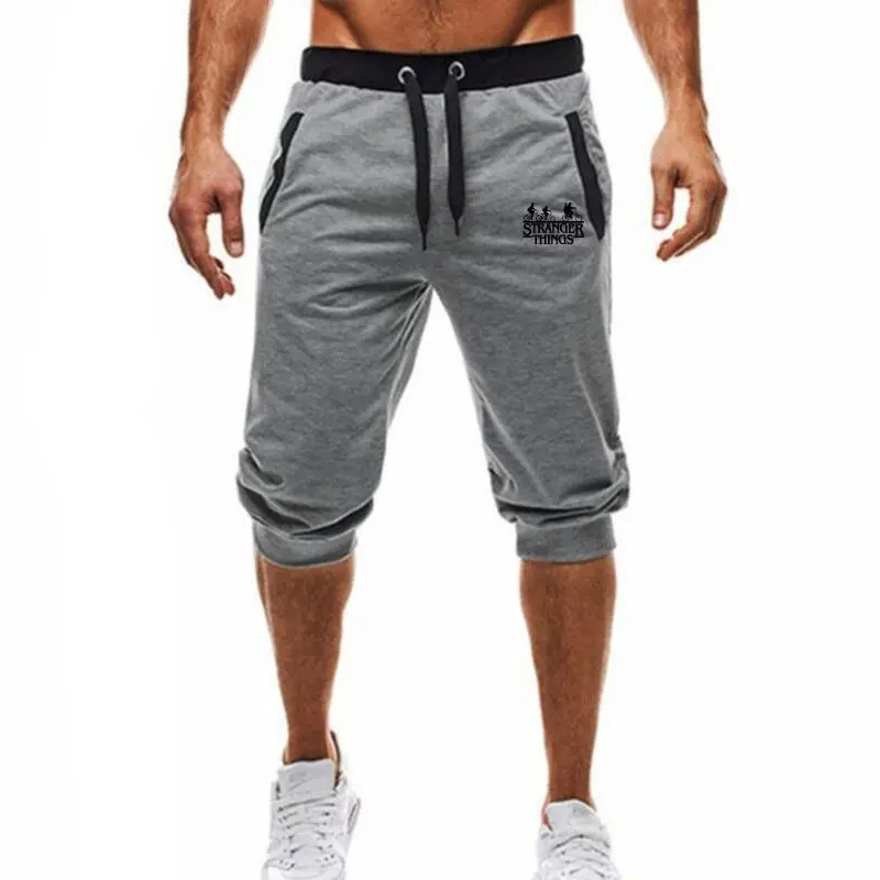 gray Мужские шорты Marca de moda, спортивные штаны, мужские спортивные штаны, мужские спортивные шорты, мужские шорты для фитнеса, Primavera Ve - Цвет: gray