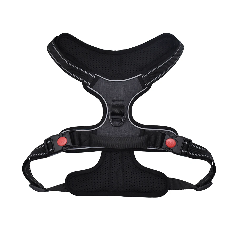 

Reflective Pet Collar Leash Safety Nylon Adjustable Dog Harness Vest