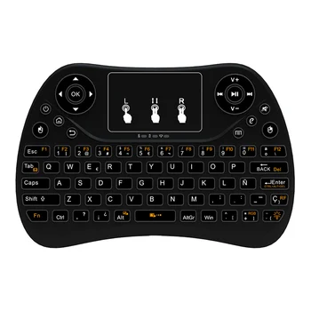 

Mini Backlit Wireless Keyboard 2.4ghz Spanish Russian Air Mouse With Touch-Pad Remote Control For Android TV Box Russian Spanish
