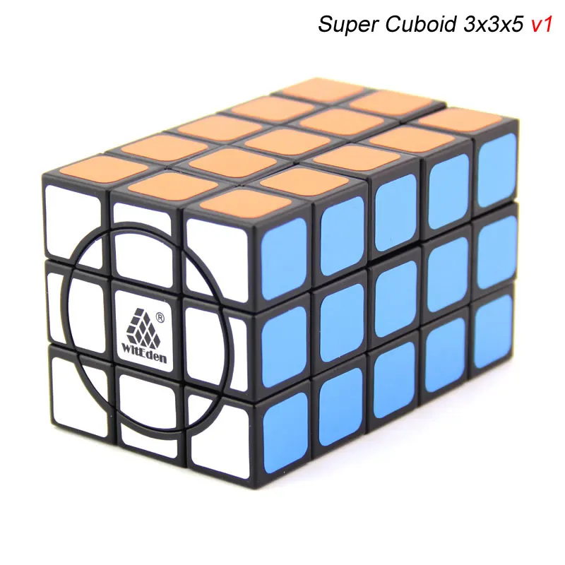 WitEden супер кубик 3x3x5 v1/v2 волшебный куб 335 Cubo Magico Профессиональный скоростной куб головоломка антистресс игрушки для детей - Цвет: V1-Black