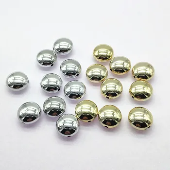

New arrival! 17mm 100pcs/lot Acrylic UV Plating round Beads for Jewelry DIY (Design as shown)