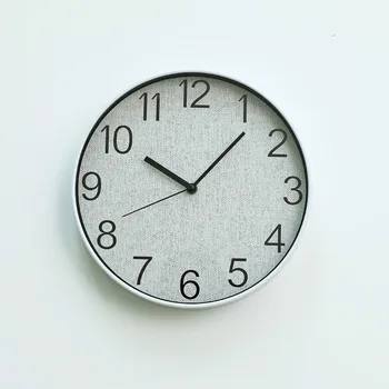 

Modern Fabric Personality Clocks Nordic Fashion Creative Digital Wall Clock Living Room Bedroom Home Quiet Quartz Clock