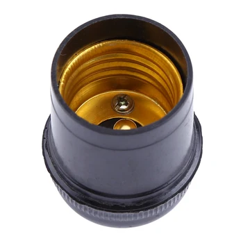 

Black E27 4A Retro Base Light Bulb Lamp Holder Pendant Hanging Vintage Edison Screw Cap Socket Adapter