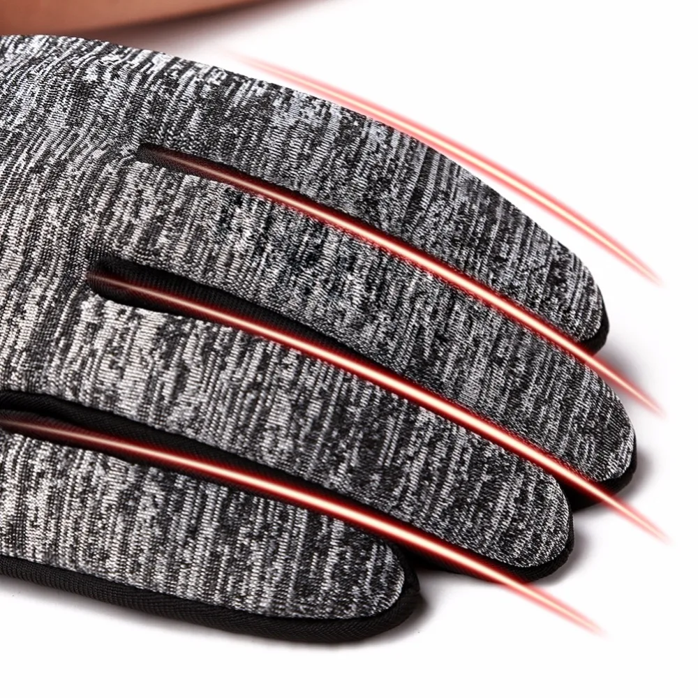 NEW Men Women Windproof Simulated Soft Warm Mens Skiing Gloves Outdoor Sports Touchscreen Winter Bicycle Bike Cycling Gloves