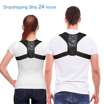 

DropShipping Adjustable Back Posture Corrector Clavicle Spine Back Shoulder Lumbar Brace Support Belt Posture Correction