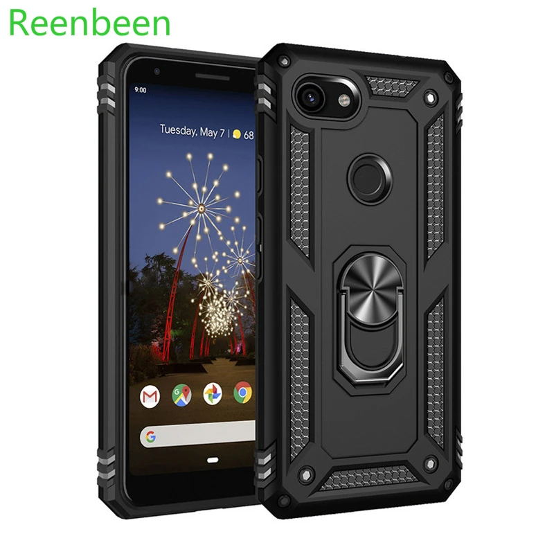 

phone case TPU + PC Shockproof smartPhone Case for Google Pixel 3A XL with Bracket finger Ring Magnetic Function Back full Cover