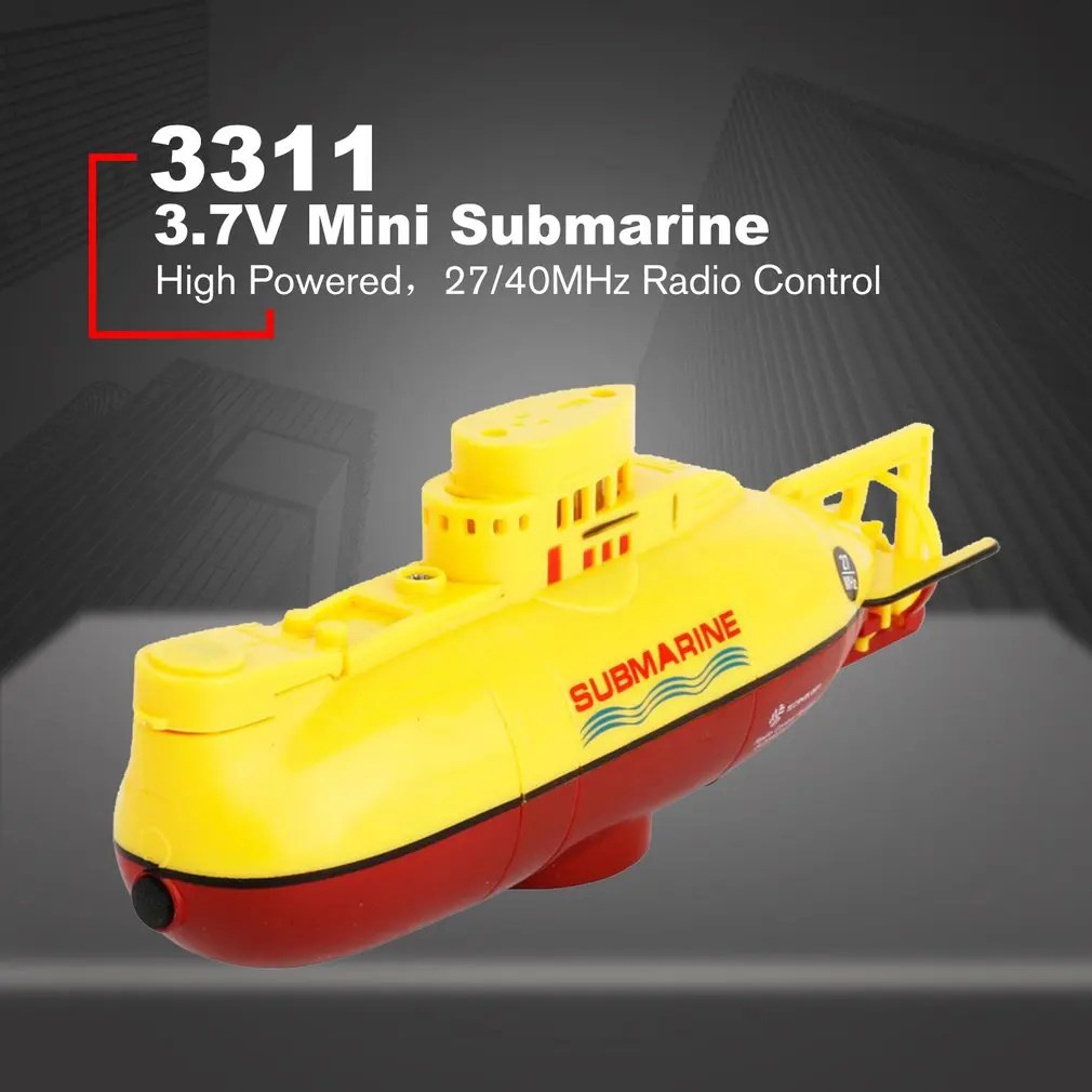 Мини подводная лодка 3314 радиоуправляемая подводная лодка универсальная Rc игрушка для детей портативная детская радиоуправляемая модель катера
