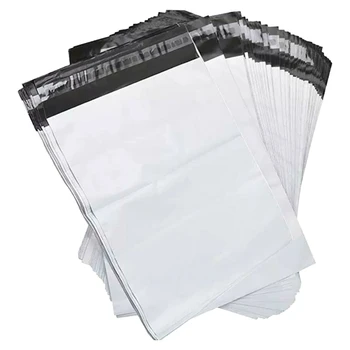 

100 Pack 30X42cm Waterproof Mailers Shipping Bags Envelopes Packaging Bag White