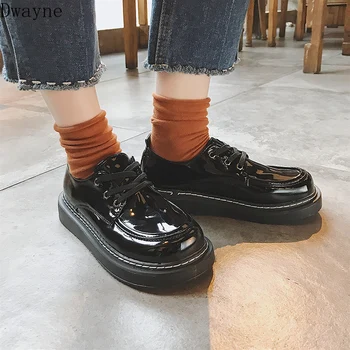 

New Korean flat-bottomed lace-up casual shoes wild students British wind trend flat shoes comfortable women's shoes.