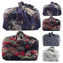 Сумка для ланча в японском стиле, сумка Bento Tote, переносная сумка для ланча, посылка для хранения, для путешествий, пикника, чайные наборы, сумка