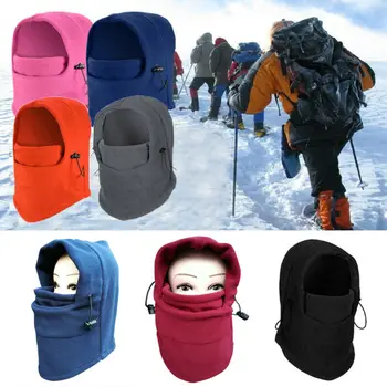 

Unisex Winter Warm Ski Mask Helmet Hat Snood Women Men Fleece Scarf Hood Neck Face Mask For Outdoor Extreme Sports Cycling Climb