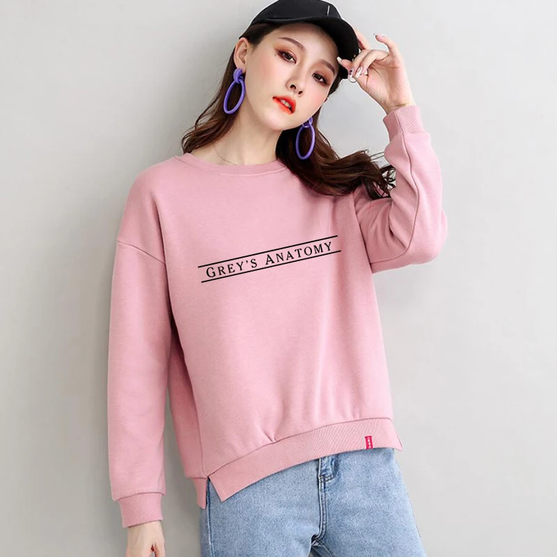 Женские свитшоты GREYS Anatomy vogue с капюшоном, женская одежда, harajuku, корейский стиль, свитшоты, женская осенняя одежда 2019, Япония