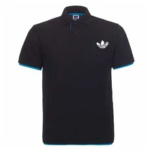 Новинка, модная брендовая одежда, мужская рубашка поло, деловая повседневная мужская рубашка поло с коротким рукавом, высокое качество, чистый хлопок, мужская рубашка Поло