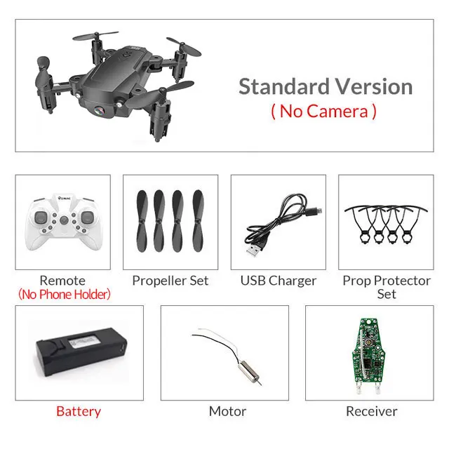 Black NoCamera RC WiFi FPV дроны 4K широкоугольная камера RC вертолет 1080P HD камера Квадрокоптер самолет Квадрокоптер воздушная видео VS M69G E58 - Цвет: Black NoCamera