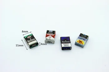 

New 1:12 dollhouse miniature Mini cigarette case furniture toy match for forest animal family collectible Gift