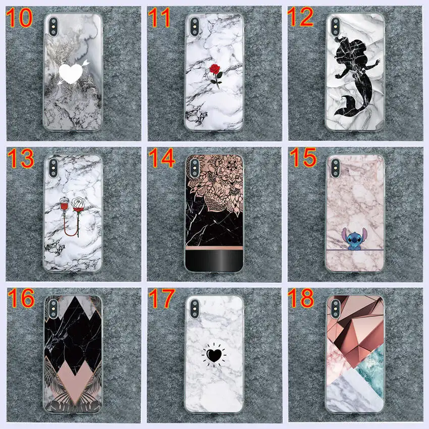 Чехол для телефона BQ Aquaris vsmart Active 1 JOY 1 Plus X2 X pro U2 lite C V VS X5 PLUS E5 из мягкого ТПУ мрамора