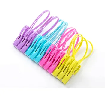 

12PCS/Set PP Plastic Clothes Pegs Home Travel Portable Hangers Rack Towel Clothespin Windproof Clothes Clips