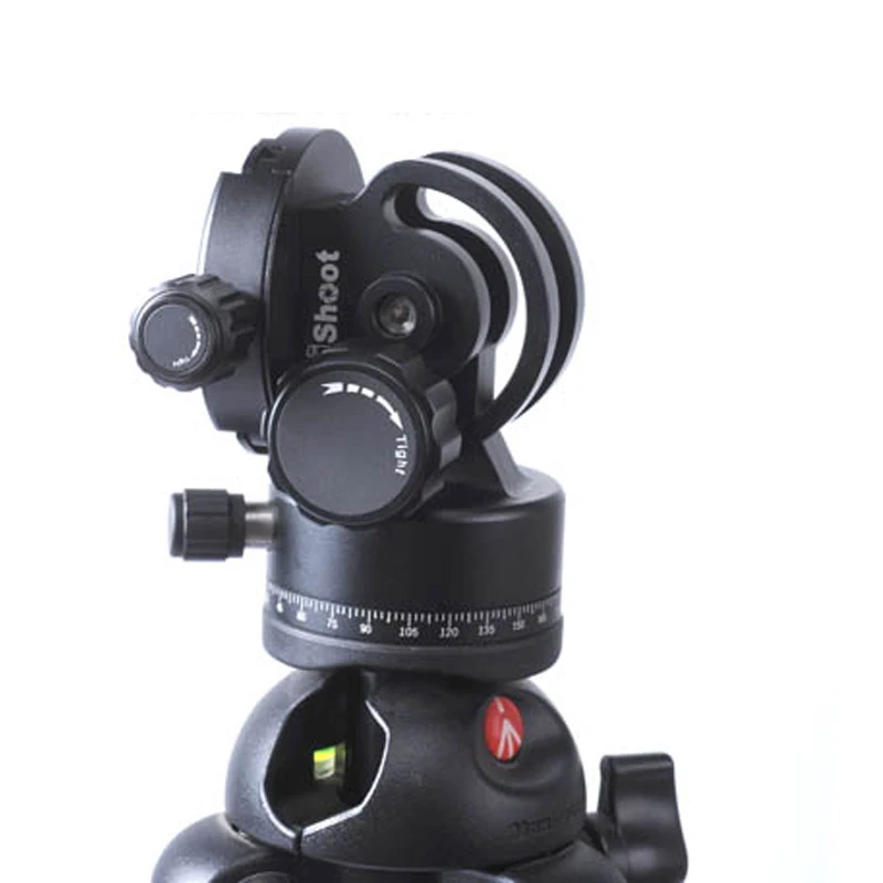 iShoot All-metal 2D 360 Panning Panoramic Panorama Clamp Head Ballhead for Arca Fit Camera Quick Release Plate Tripod Monopod