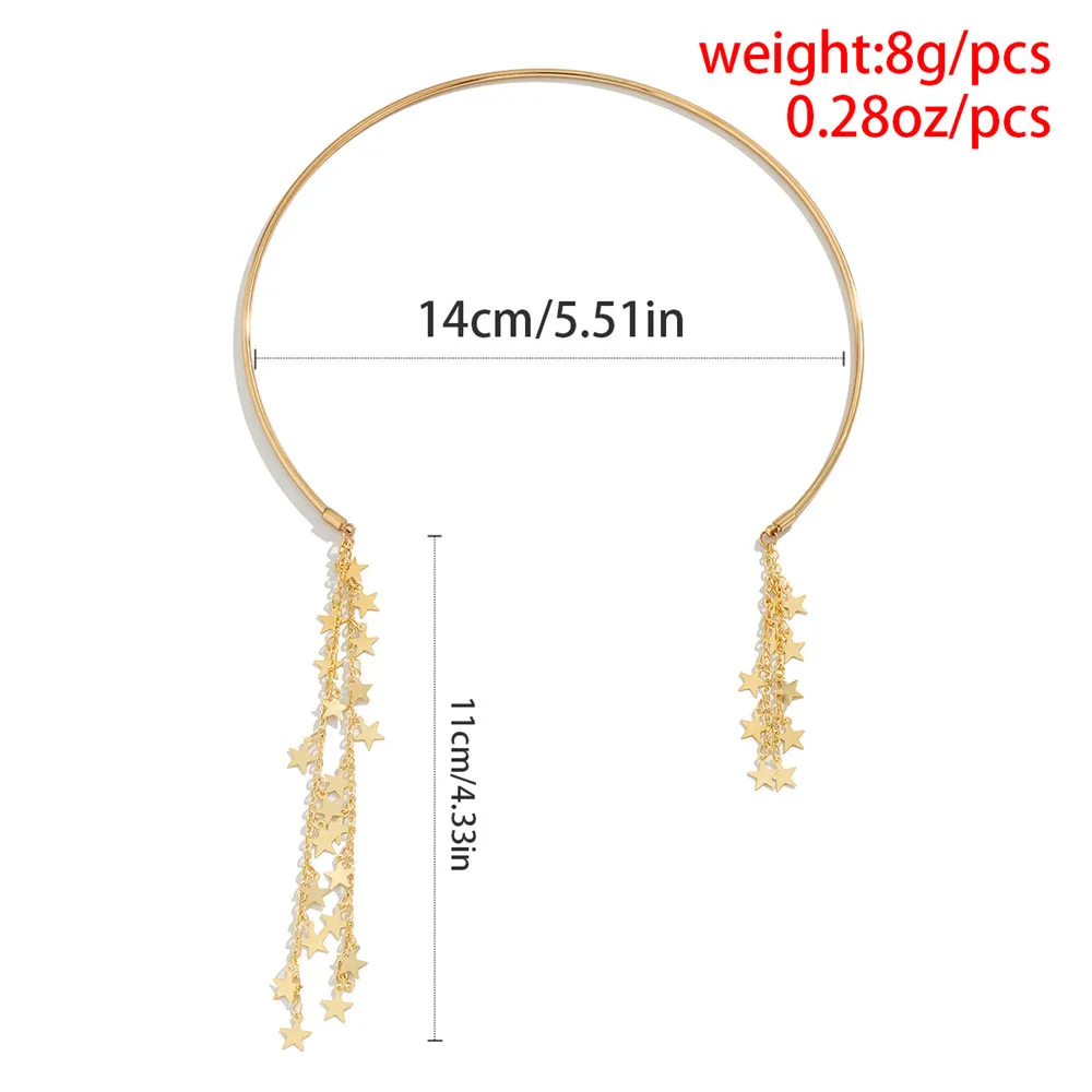 2022 Metal Star Tassel Chain Open Round 