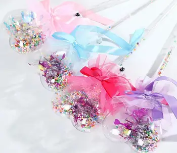 

Party Magic Wand Glow Stick Witch Wizard Clear Heart Shape Led Wands Rave Toy For Birthdays Princess Props SN3039