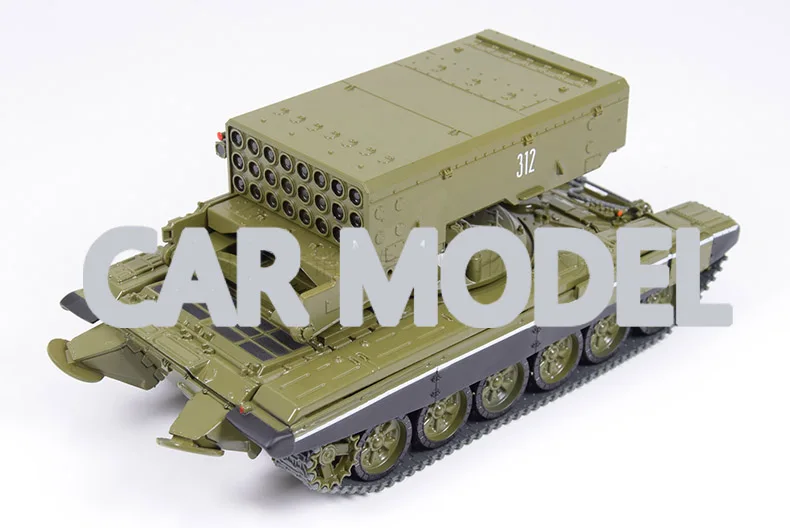1:43 Масштаб сплава игрушечных транспортных средств советской легенды TOS-1A Танк модель детских игрушечных автомобилей авторизованный игрушки для детей