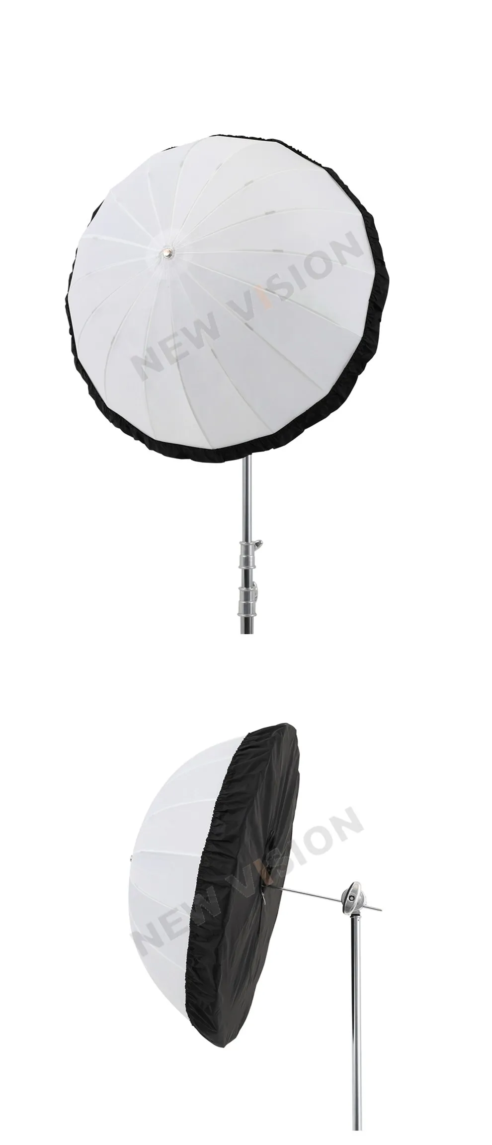 Description Picture 4 of itemGodox UB-85D 85cm White Parabolic Reflective Transparent Soft Umbrella Studio Light Umbrella with Black Silver Diffuser Cover