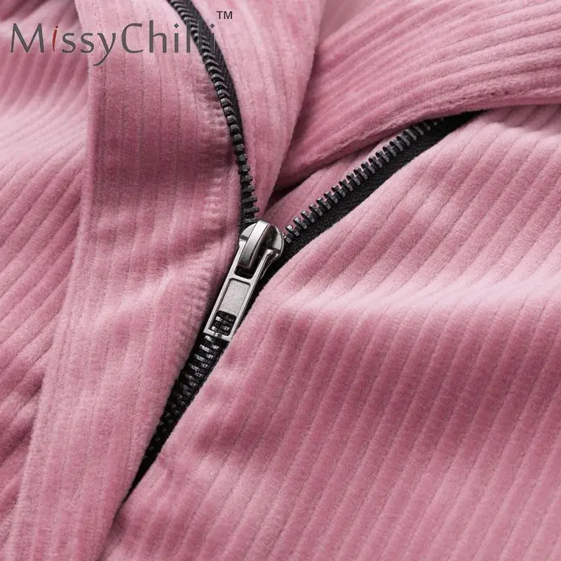 MissyChilli розовая Вельветовая рукав летучая мышь Повседневный пальто женский пояс Уличная Сексуальная короткая куртка зима осень элегантное теплое пальто
