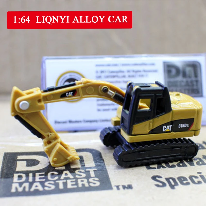 1:64 High mini simulation engineering vehicles alloy model toys Wheel excavator mixer excavator diecast metal