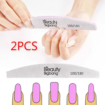 

2PCS Professional Nail File Sanding Buffer Manicure Buffing Polish Tools Double Side Nail Files Nail Art Tool