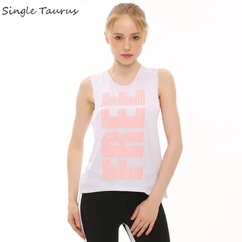 

2020 Summer New Lletter Tank Tops Women Fashion Cusual Sleeveless Black Shirt Sports Blouse Black White Track Sweat Vest Women
