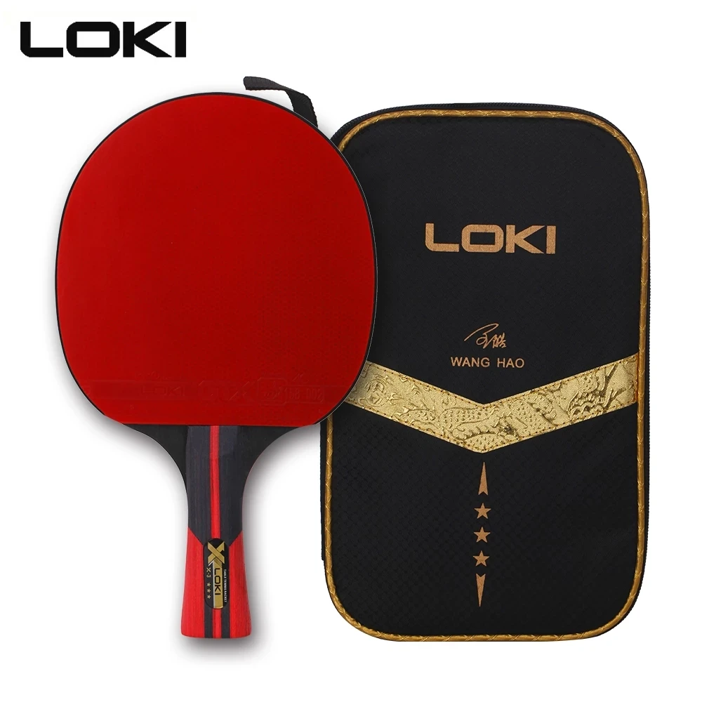 

Спортивная ракетка для настольного тенниса LOKI X3, эластичная резиновая ракетка для пинг-понга с сумкой
